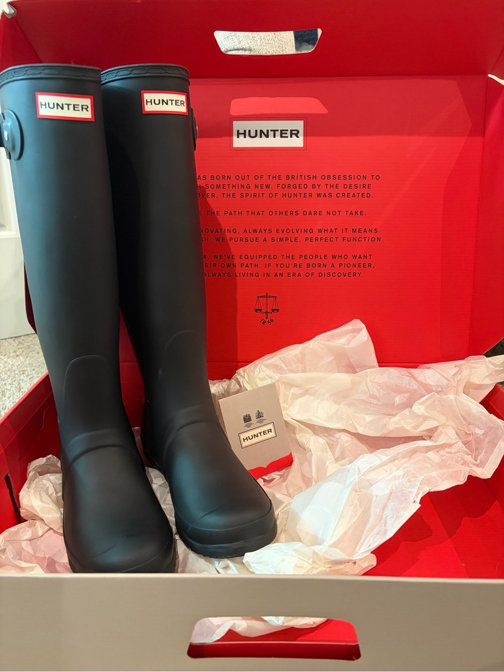 Hunter Tall Rain Boots - Black